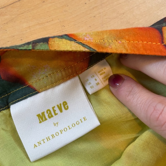 Anthropologie Maeve Summer Orchard Midi Skirt - Picture 3 of 5